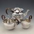 Late 19th Century British Antique Silver Plate Bachelor Tea Set, 3 Pieces, Roberts & Belk